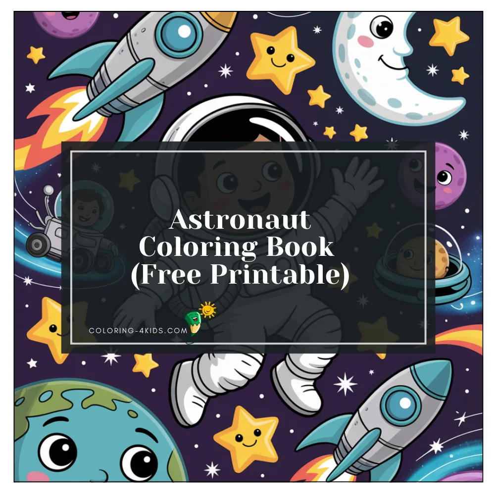 Astronaut coloring book