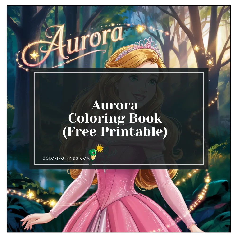 Princess Aurora coloring book
