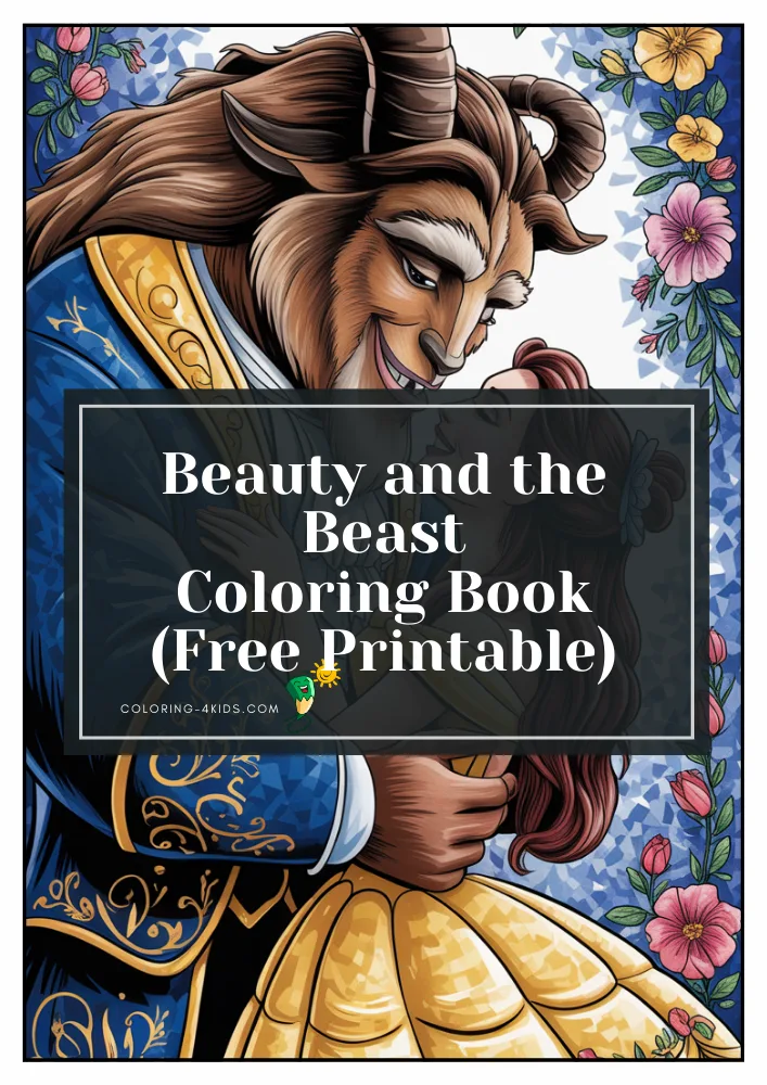 Beauty and the Beast coloring book