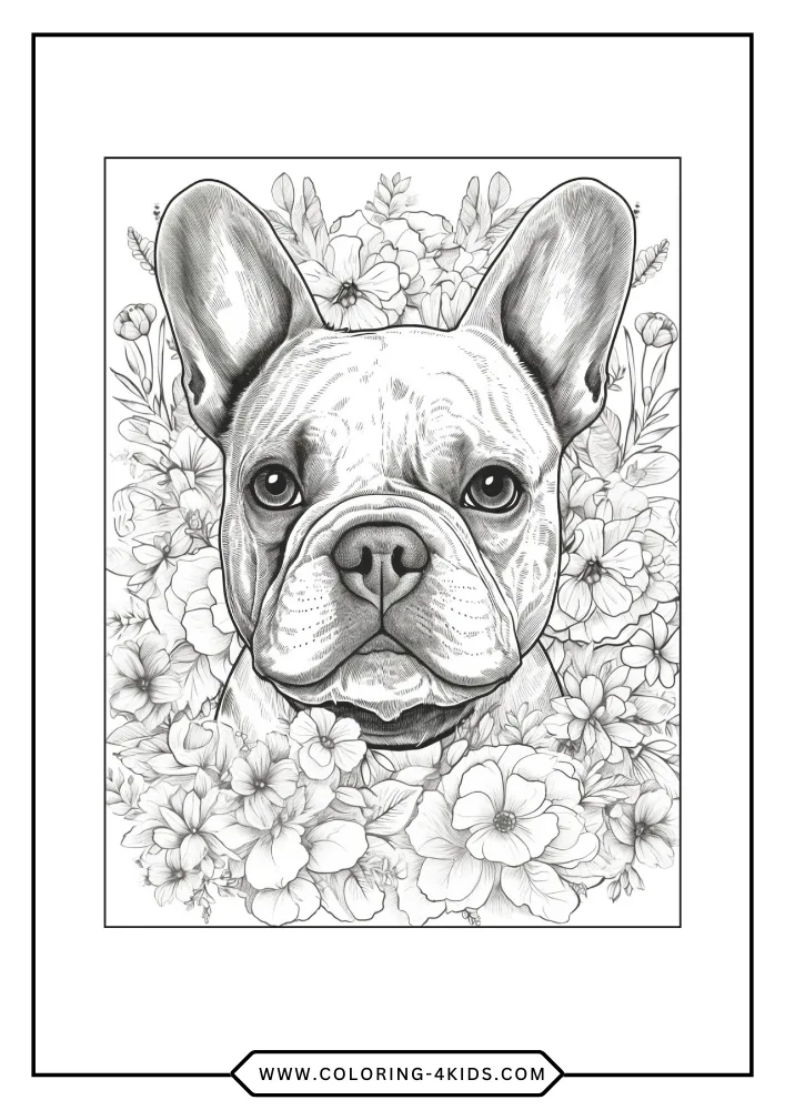 Bulldog coloring book preview page 3