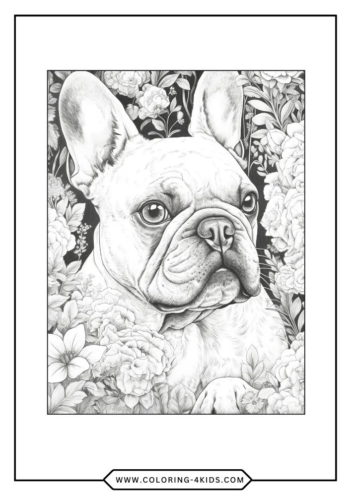 Bulldog coloring book preview page 4