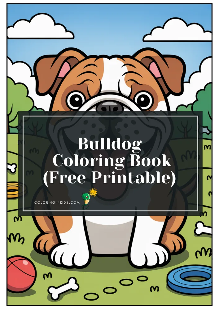 Bulldog coloring book