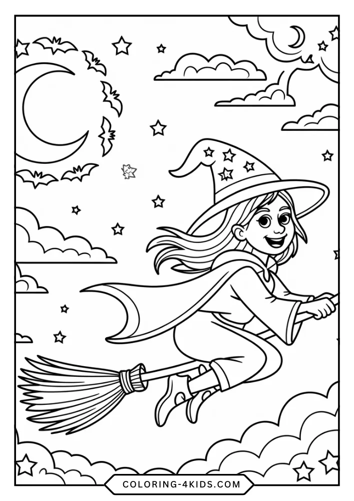 Cute Spooky Halloween coloring book preview page 2