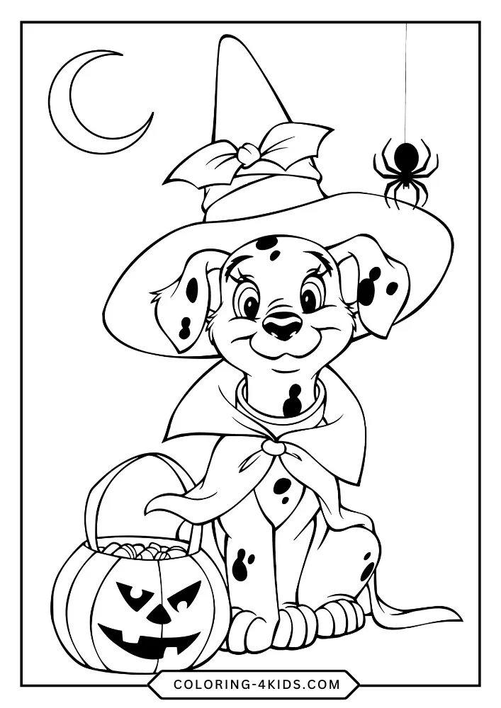 Disney Halloween coloring book preview page 3