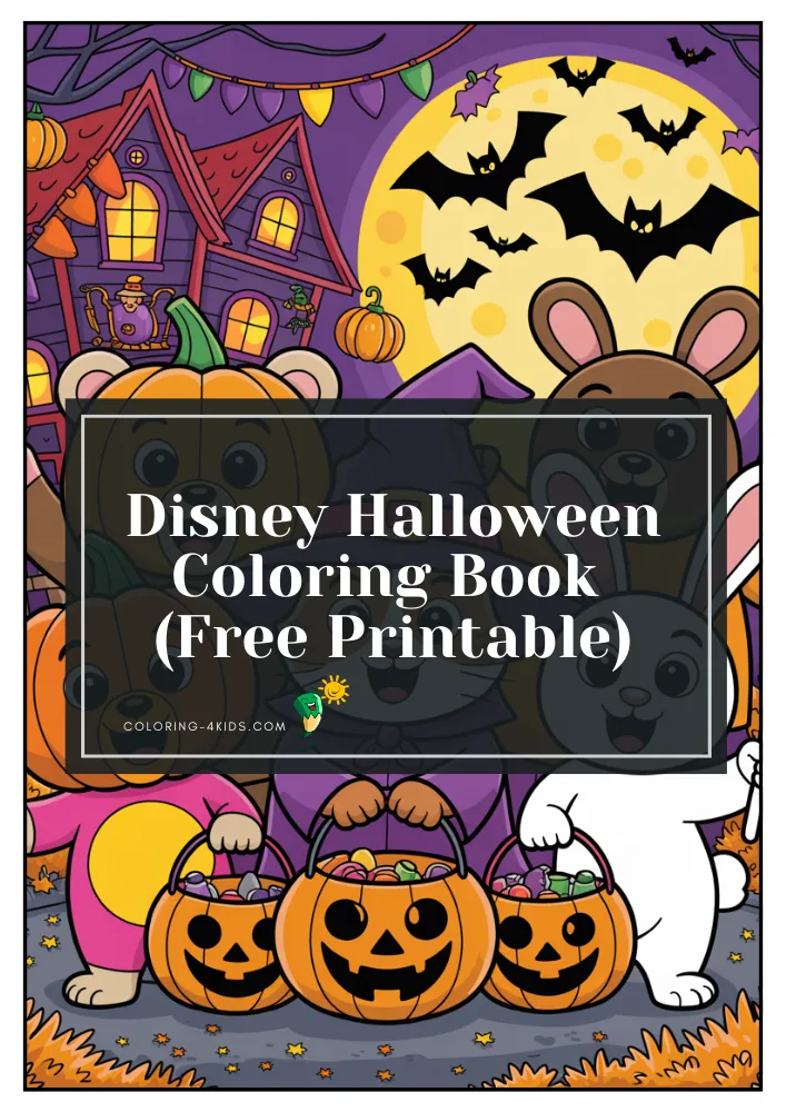 Disney Halloween coloring book