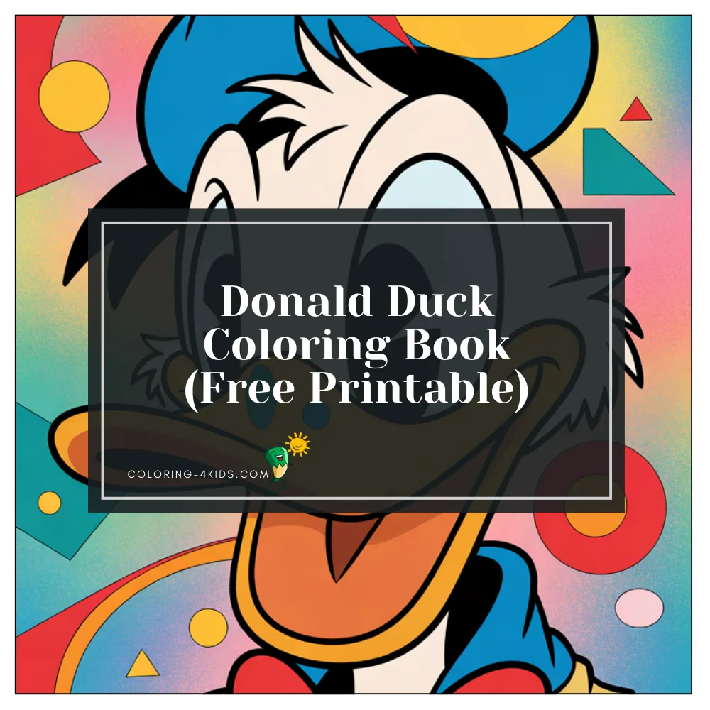 Donald Duck coloring book