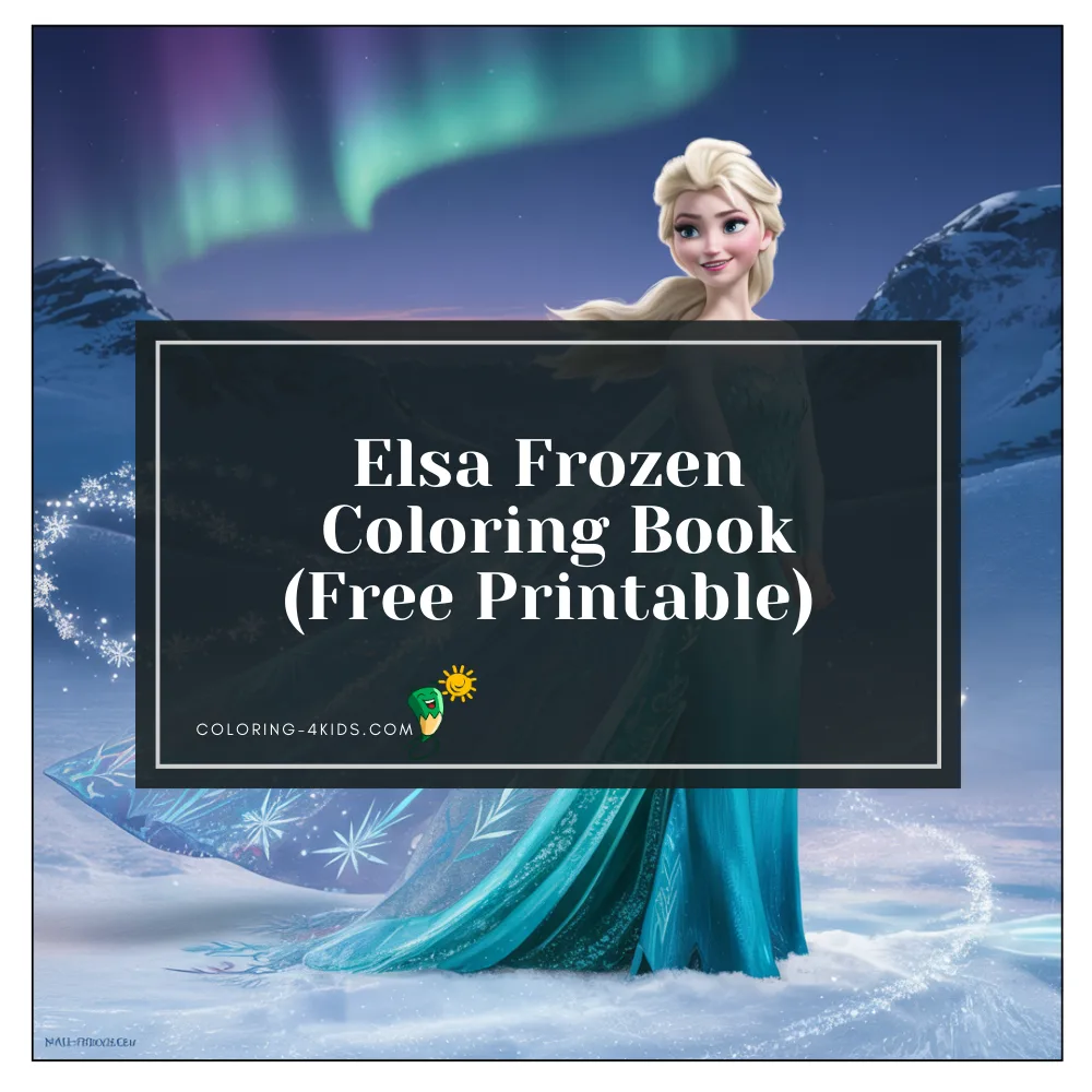 Elsa (Frozen) coloring book