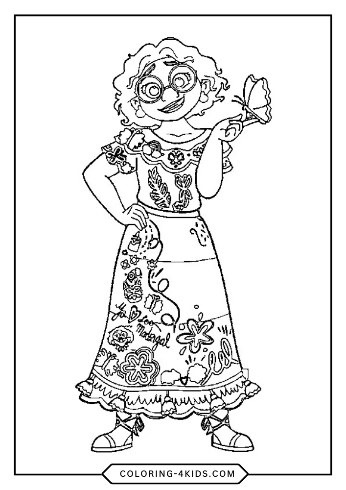 Encanto coloring book preview page 4