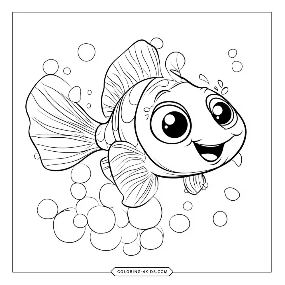 Finding Nemo coloring book preview page 1