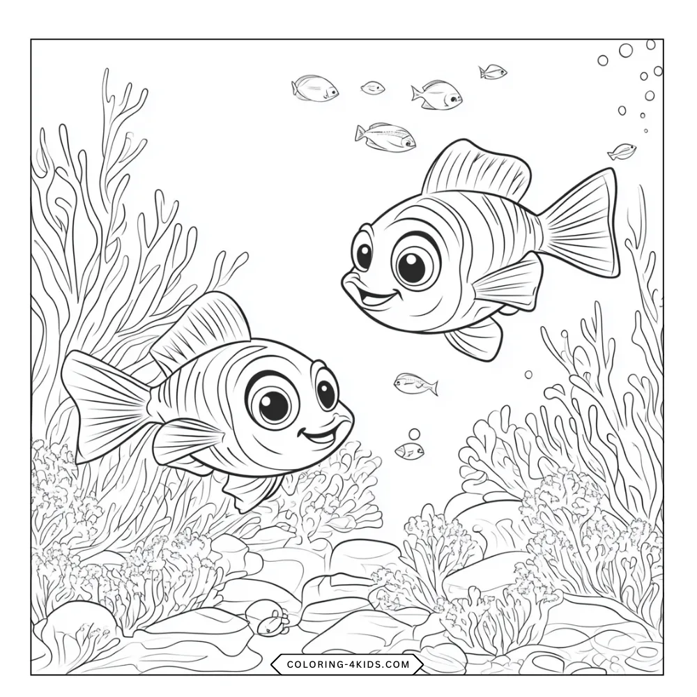 Finding Nemo coloring book preview page 2