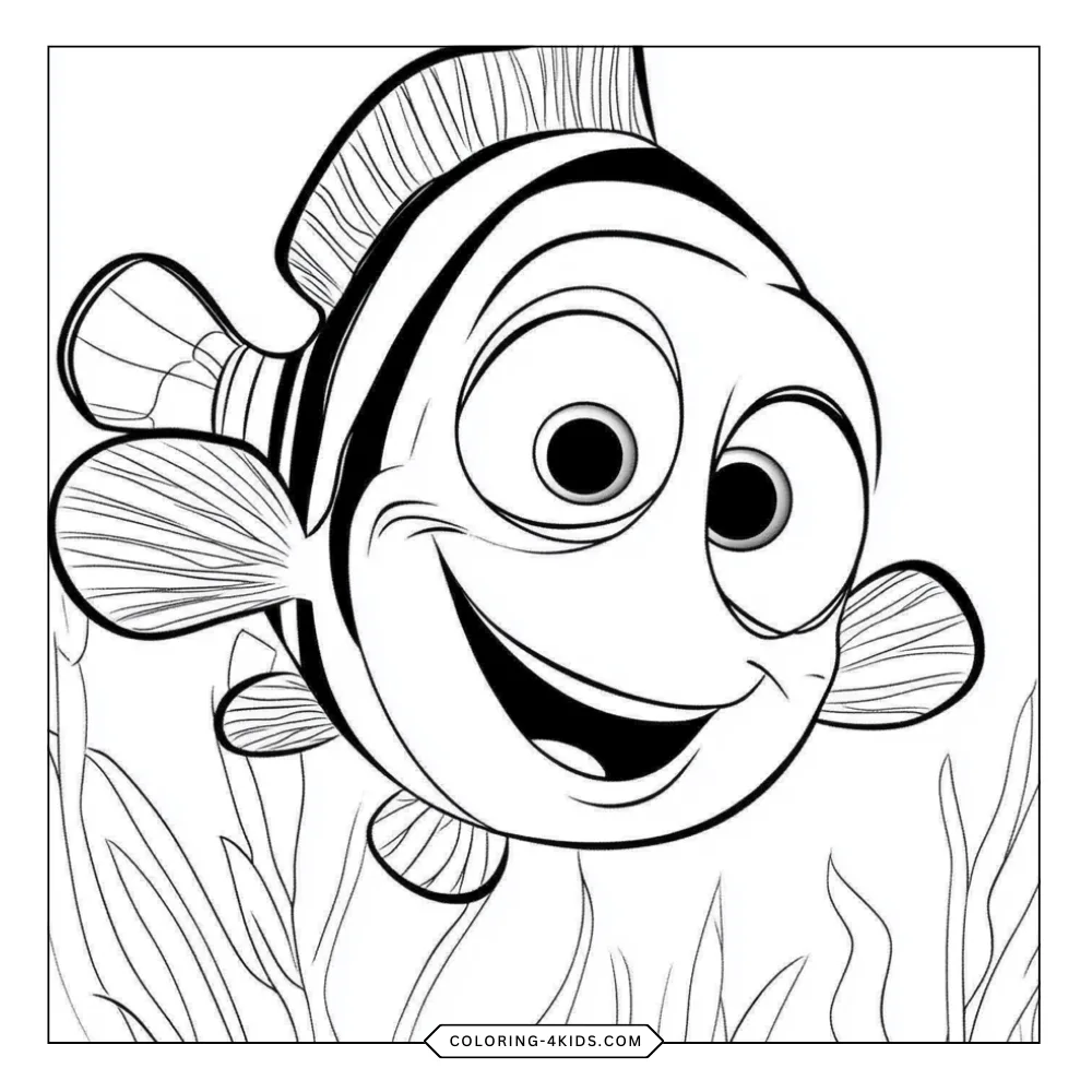 Finding Nemo coloring book preview page 4