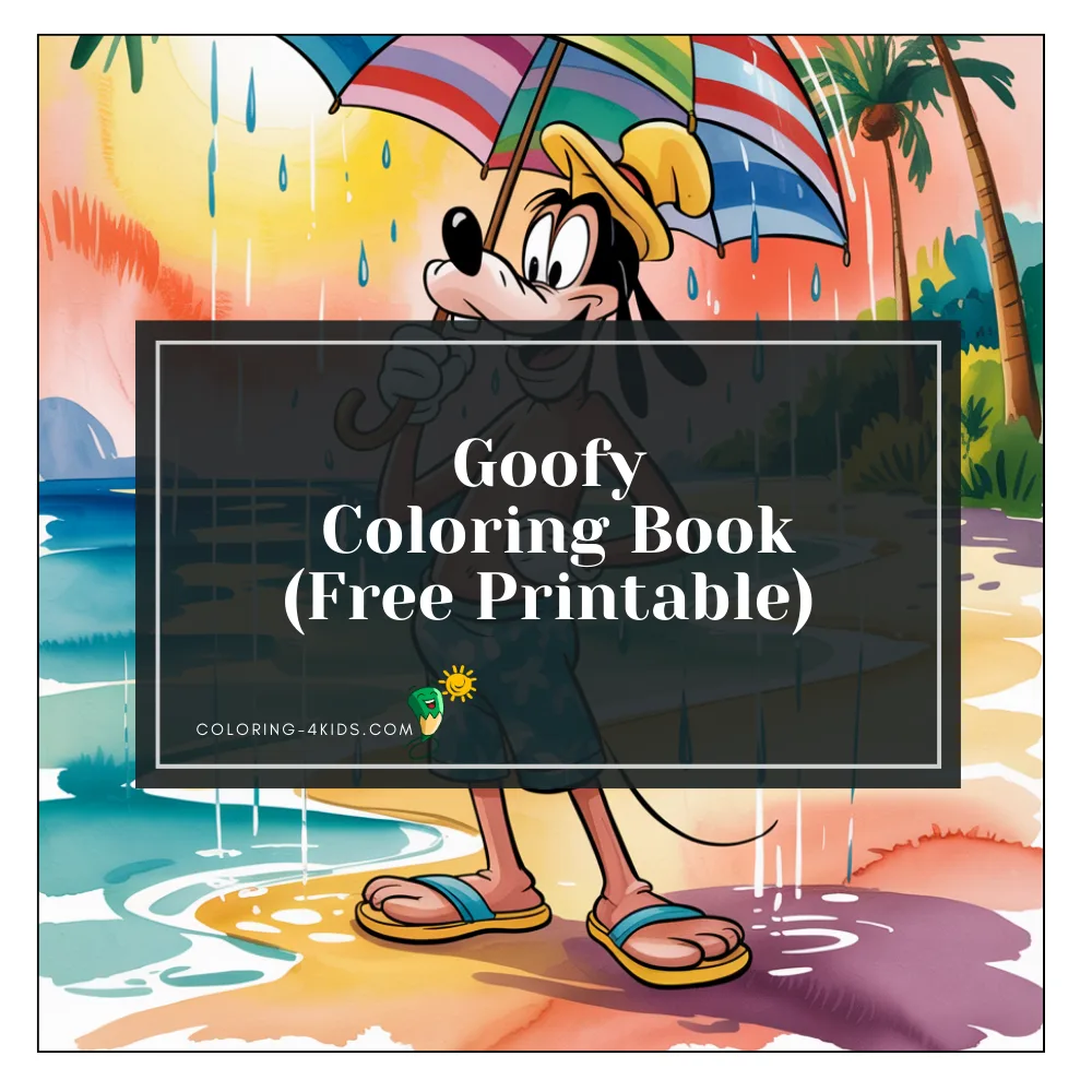 Goofy coloring book