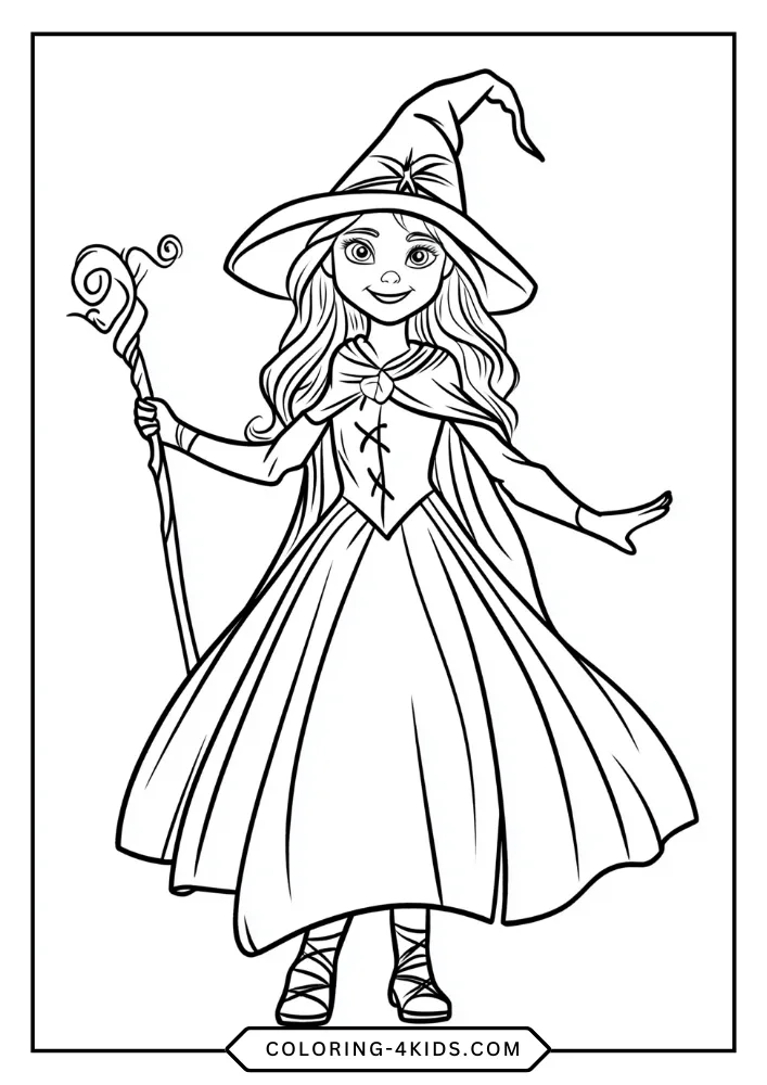 Hocus Pocus coloring book preview page 3