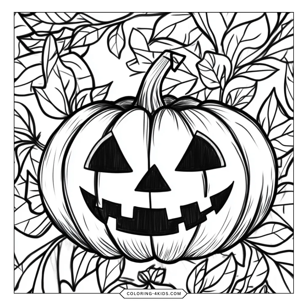 Jack-o'-Lantern coloring book preview page 2