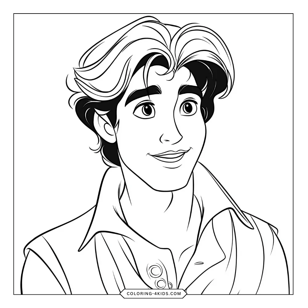Jasmine & Aladdin coloring book preview page 2