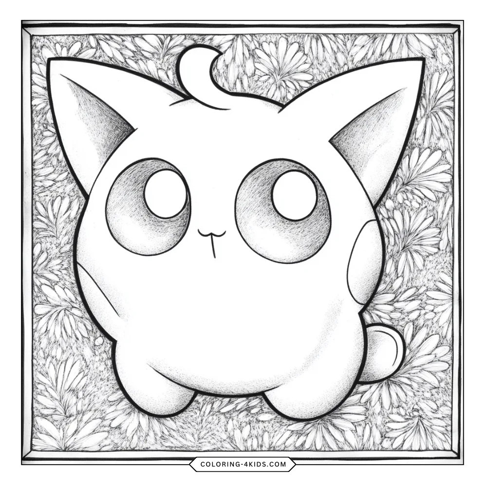 Jigglypuff coloring book preview page 2