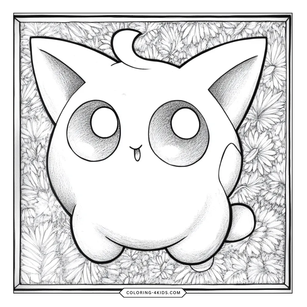 Jigglypuff coloring book preview page 4