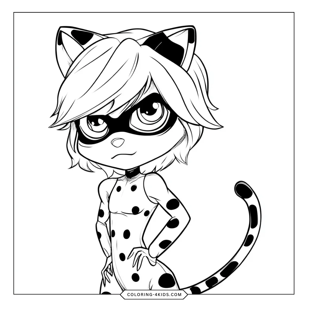 Ladybug & Cat Noir coloring book preview page 2