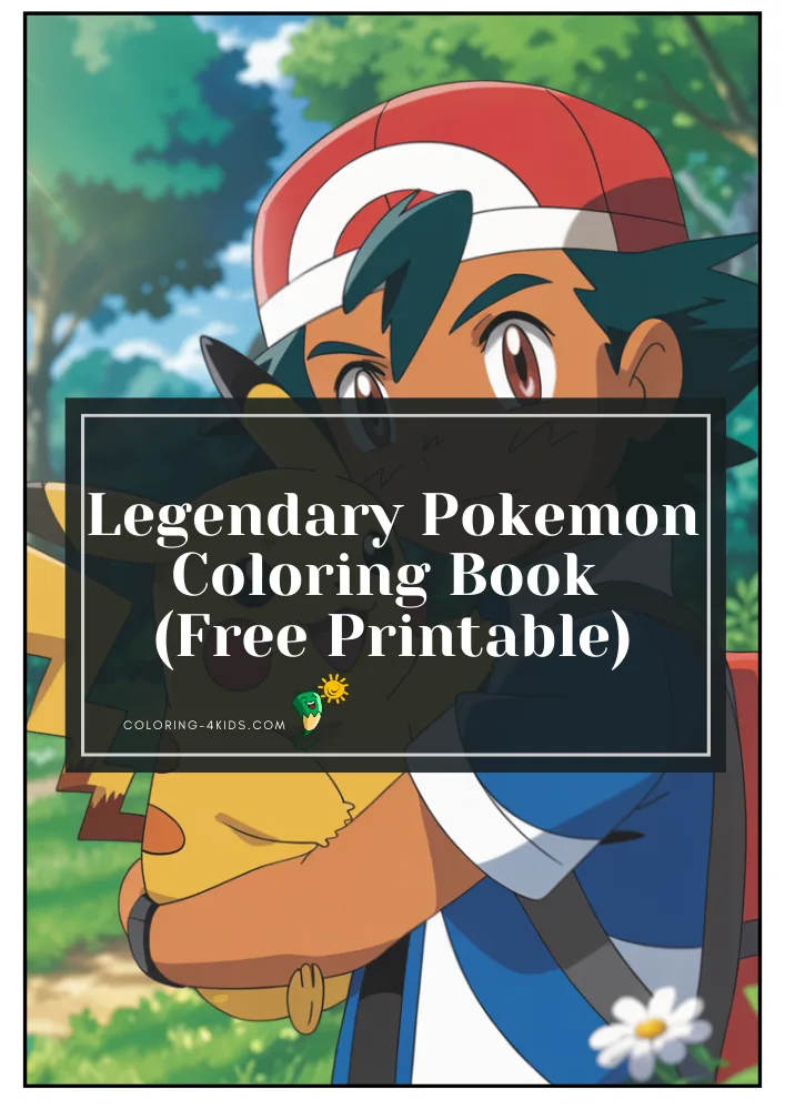 Legendary Pokémon coloring book