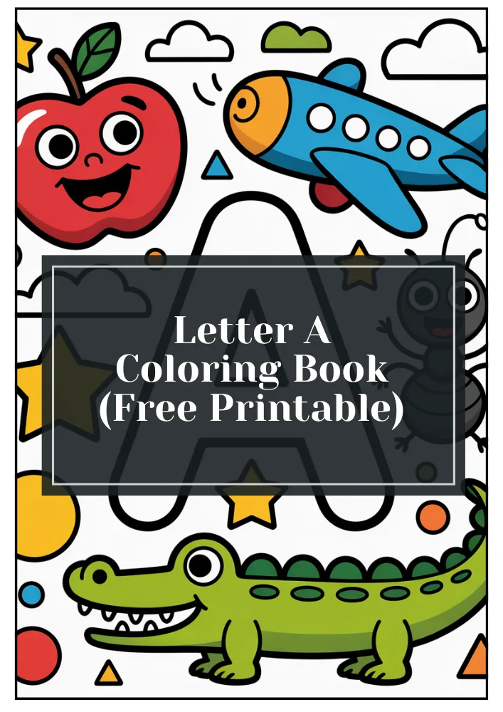 Letter A coloring book