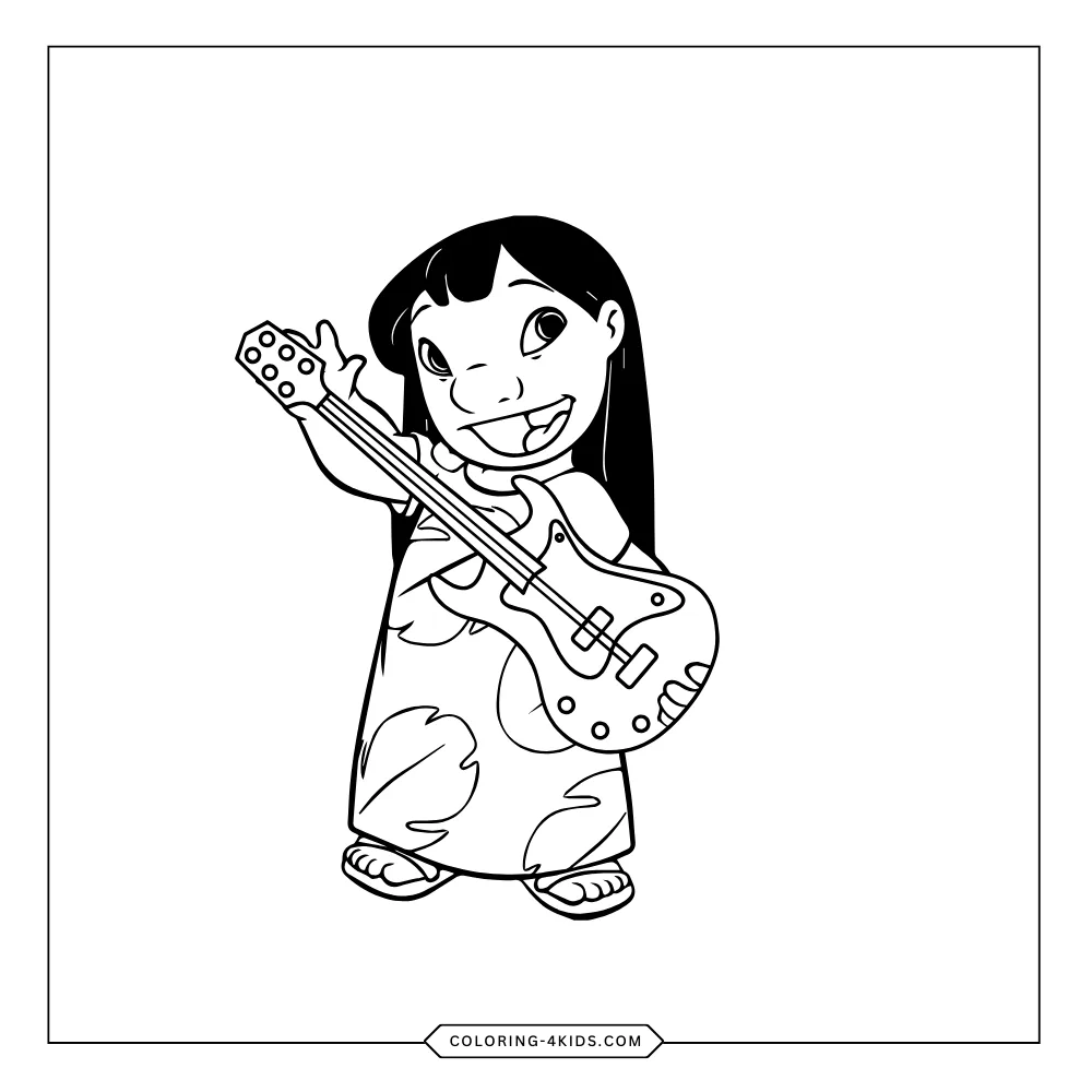 Lilo & Stitch coloring book preview page 4