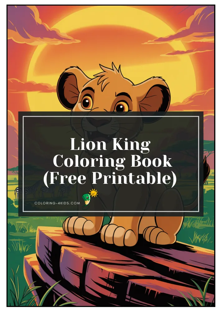 The Lion King coloring book