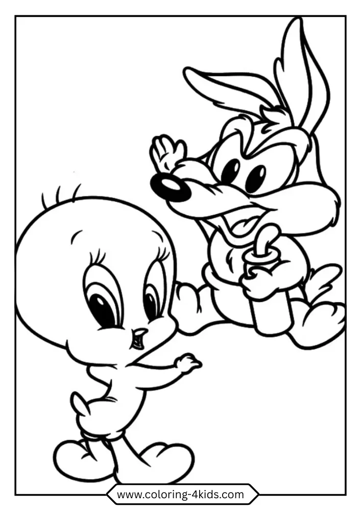 Looney Tunes coloring book preview page 2