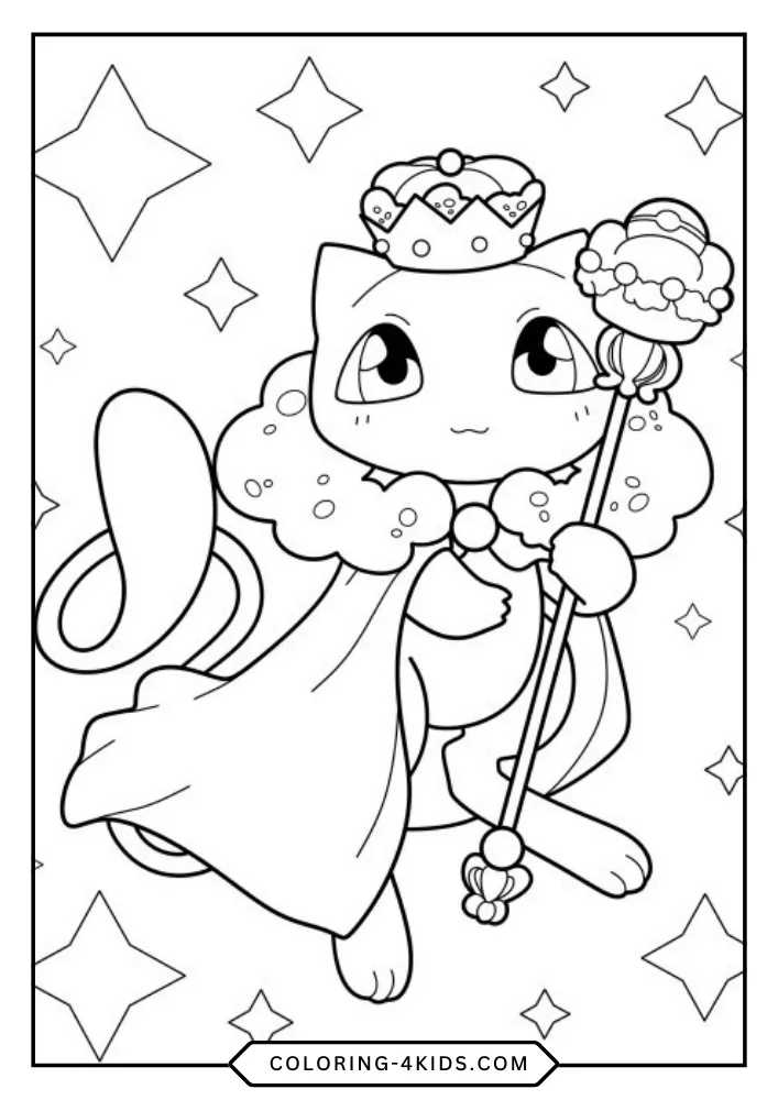 Mewtwo coloring book preview page 2
