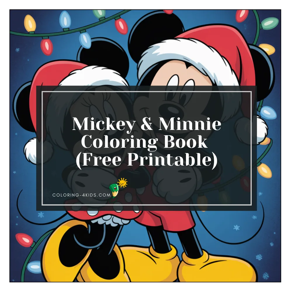 Mickey & Minnie coloring book