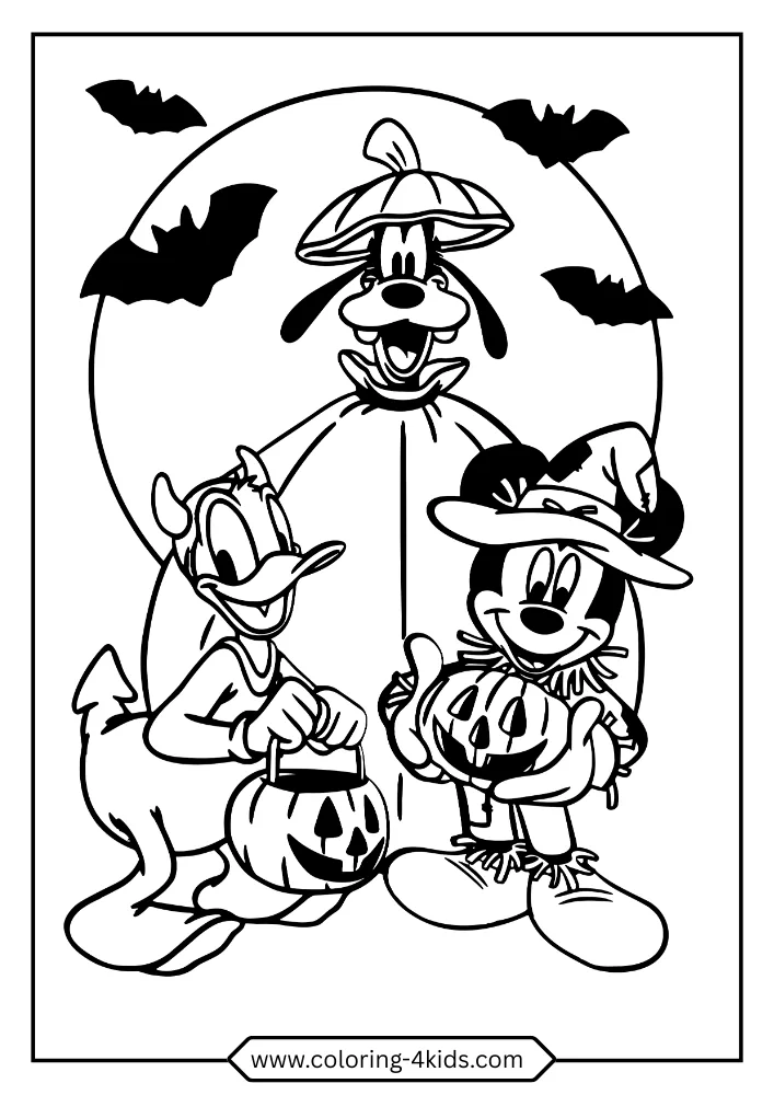Mickey Mouse coloring book preview page 3