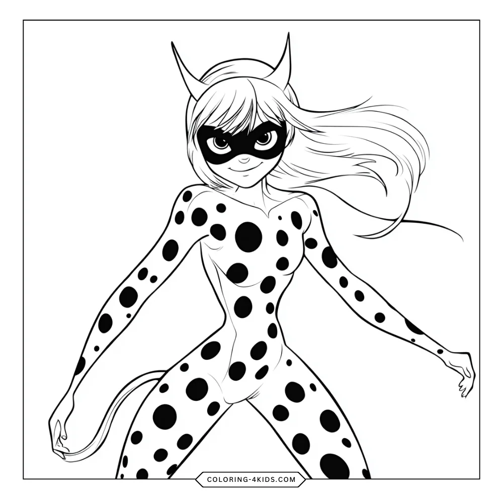 Miraculous Ladybug coloring book preview page 2