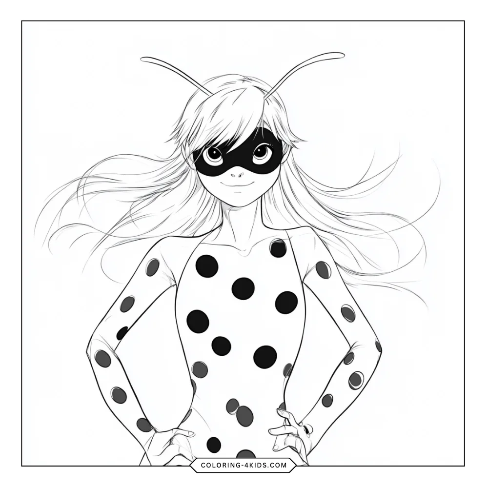 Miraculous Ladybug coloring book preview page 3