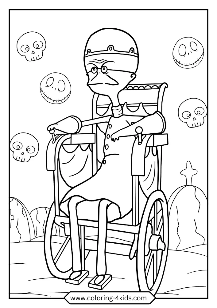 The Nightmare Before Christmas coloring book preview page 4