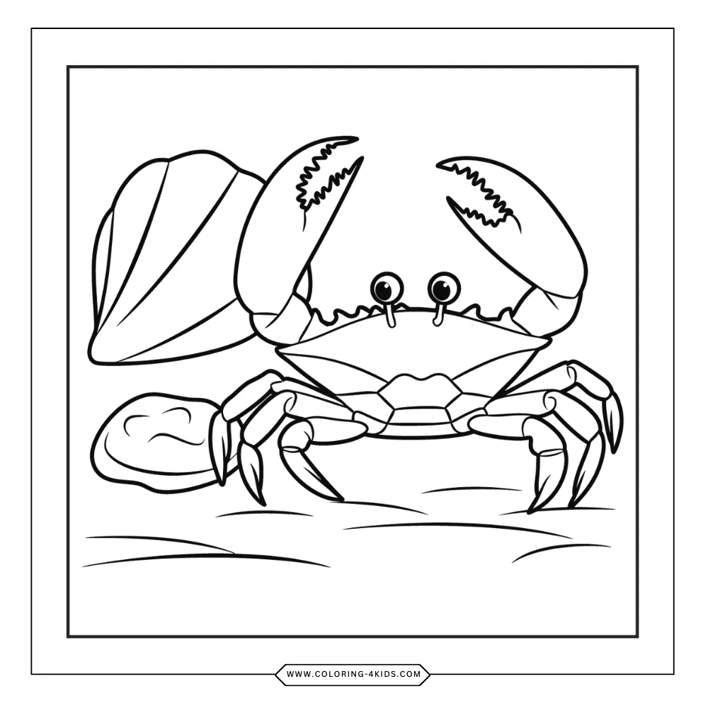 Ocean Creatures coloring book preview page 2