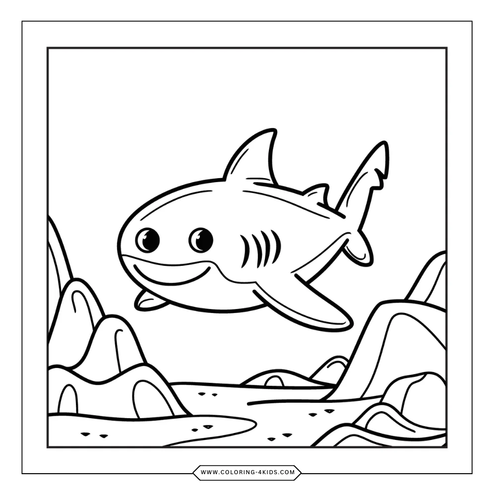 Ocean Creatures coloring book preview page 3