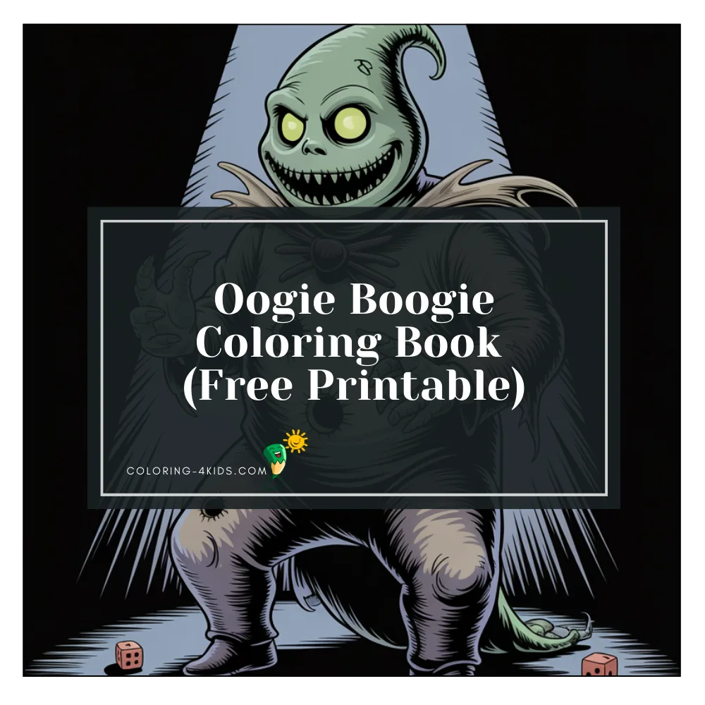 Oogie Boogie coloring book