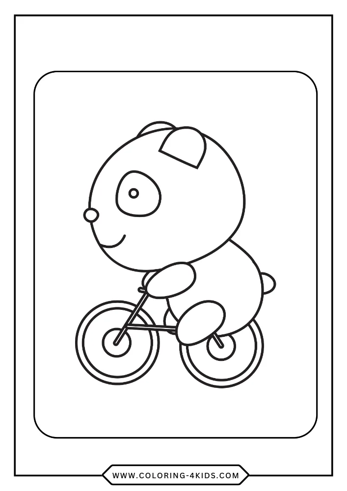Panda coloring book preview page 3