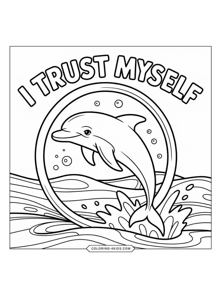 Positive Affirmations coloring book preview page 2