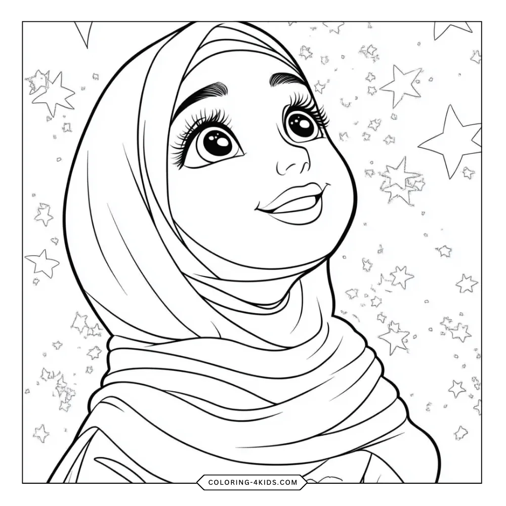 Princess Jasmine coloring book preview page 4