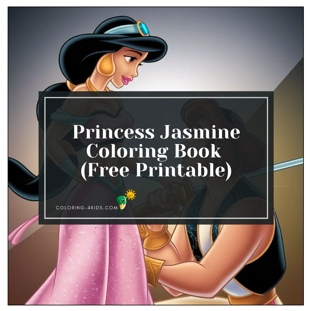 Princess Jasmine coloring book