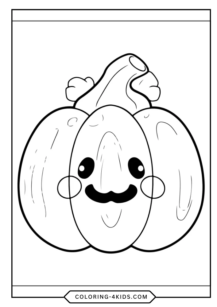 Pumpkin coloring book preview page 1
