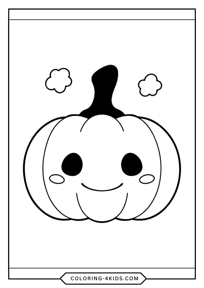 Pumpkin coloring book preview page 4