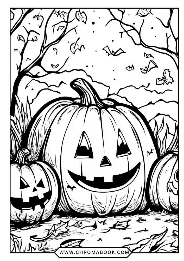 Pumpkin Patch coloring book preview page 1