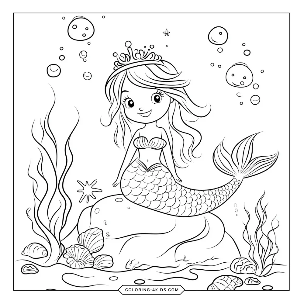 Queen Athena coloring book preview page 3