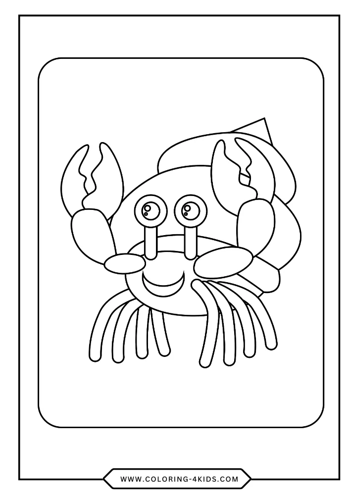 Sea Creatures coloring book preview page 1