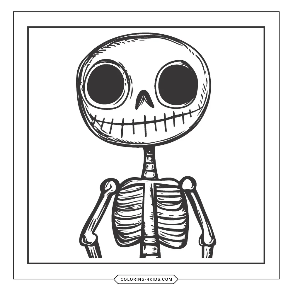 Skull coloring book preview page 2
