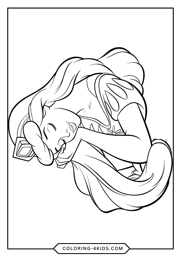 Sleeping Beauty coloring book preview page 3