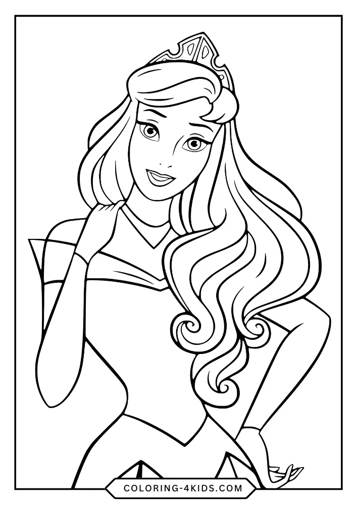 Sleeping Beauty coloring book preview page 4