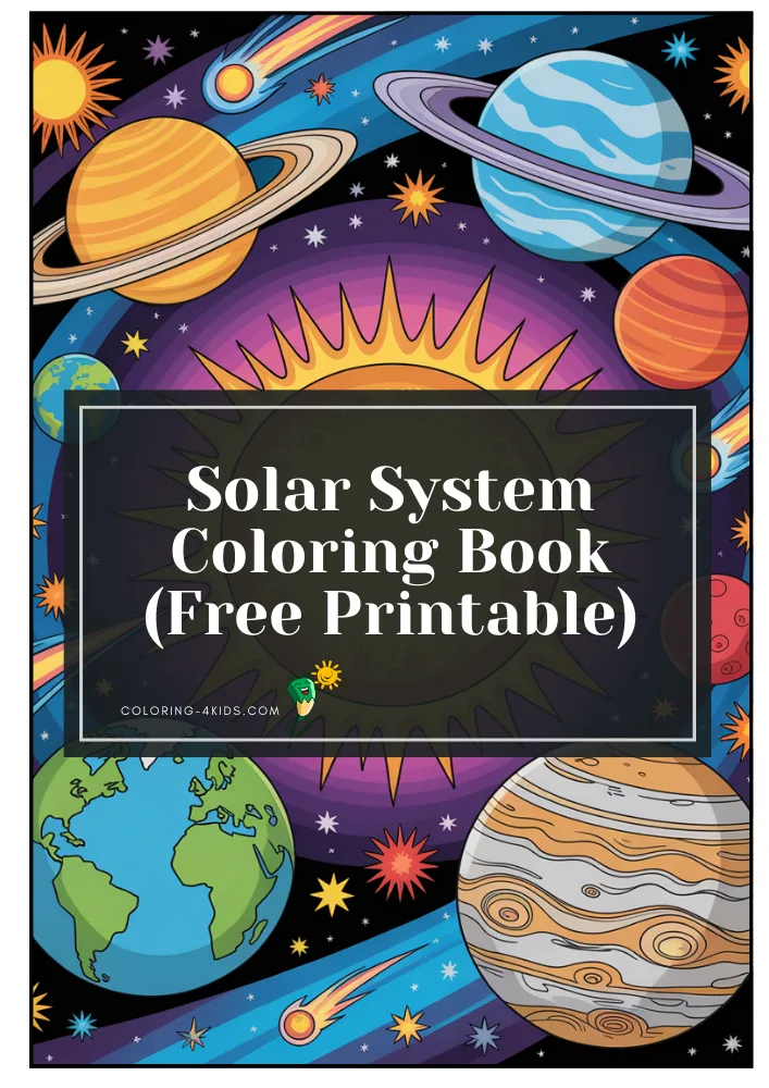 Solar System coloring book