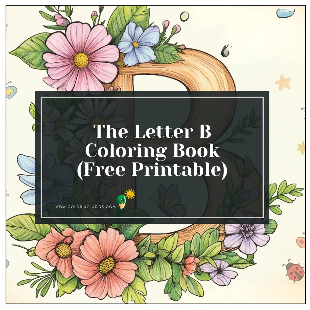 Letter B coloring book